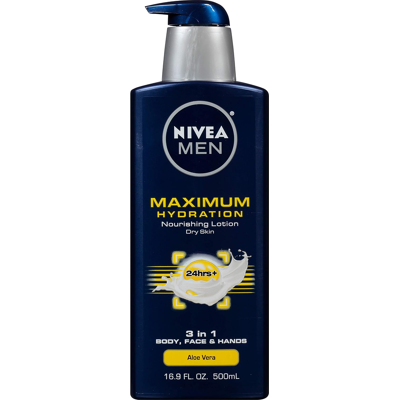 Nivea For Men Maximum Hydration Nourishing Lotion For Dry Skin 16.9 Ounce Nivea For Men Maximum Hydration Nourishing Lotion For Dry Skin 16.9 Ounce