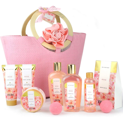Gifts For Her-Spa Luxetique Spa Gift Set Pamper Set For Mum,10pcs Rose Bath Spa Gifts For Her-Spa Luxetique Spa Gift Set Pamper Set For Mum,10pcs Rose Bath Spa