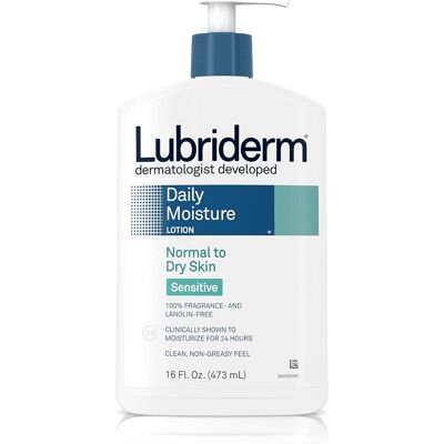 Lubriderm Daily Moisture Lotion For Normal - Sensitive Dry Skin, 16 Oz Lubriderm Daily Moisture Lotion For Normal - Sensitive Dry Skin, 16 Oz