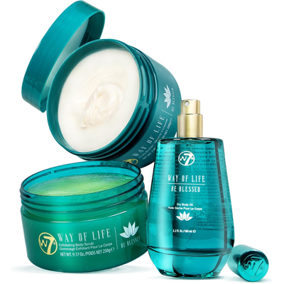 Branded Way Of Life Body Care Set Exfoliating Scrub, Hydrating Body Oil & Nourishing B Branded Way Of Life Body Care Set Exfoliating Scrub, Hydrating Body Oil & Nourishing B