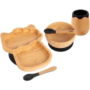 5pc Tiny Dining Black Bamboo Llama Baby Weaning Set Feeding Suction Plate 5pc Tiny Dining Black Bamboo Llama Baby Weaning Set Feeding Suction Plate