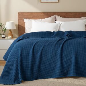 Exclusivo Mezcla 100% Cotton Muslin Gauze Waffle Weave Blankets Queen Size, Sof Exclusivo Mezcla 100% Cotton Muslin Gauze Waffle Weave Blankets Queen Size, Sof