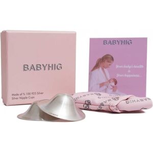 Babyhig The Orginal Silver Nursing Cups – Silver Nipple Shields For Breastfeeding - N Babyhig The Orginal Silver Nursing Cups – Silver Nipple Shields For Breastfeeding - N