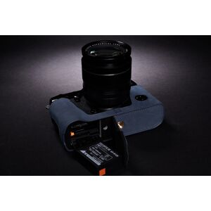 Tp Genuine Real Leather Half Camera Case Bag Cover For Fujifilm X-Pro2 Blue Open Tp Genuine Real Leather Half Camera Case Bag Cover For Fujifilm X-Pro2 Blue Open