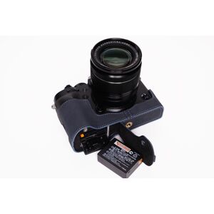 Tp Original Genuine Real Leather Half Camera Case Bag Cover For Fujifilm Xt3 Xt2 Blue Open Tp Original Genuine Real Leather Half Camera Case Bag Cover For Fujifilm Xt3 Xt2 Blue Open