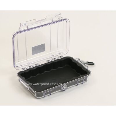 Peli 1040 Micro Case - Waterproof - Empty - Clear Black - New - Uk Seller Peli 1040 Micro Case - Waterproof - Empty - Clear Black - New - Uk Seller
