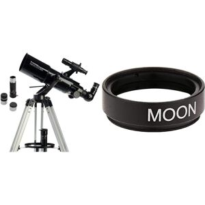 Celestron 21087 Powerseeker 80azs Telescope - Black & 94119-A 1.25 Inch Moon Fi Celestron 21087 Powerseeker 80azs Telescope - Black & 94119-A 1.25 Inch Moon Fi