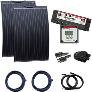 Photonic Universe Discounted 240w 12v Dual Battery Semi-Flexible Solar Charging Kit For Caravan/rv Photonic Universe Discounted 240w 12v Dual Battery Semi-Flexible Solar Charging Kit For Caravan/rv