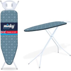 Minky Expert Blue Ironing Board Large 122 X 38 Cm Surface Universal Height Minky Expert Blue Ironing Board Large 122 X 38 Cm Surface Universal Height
