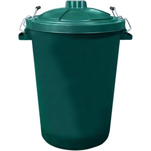 Ketobarrow 80l Green Dustbin With Locking Lid Plastic Recycle Animal Feed Waste Bin Trash Ketobarrow 80l Green Dustbin With Locking Lid Plastic Recycle Animal Feed Waste Bin Trash