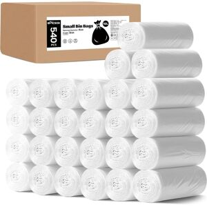 Epicsoa 540 Counts Small Bin Bags, 10l White Plastic Bin Liners, Mini Pedal Trash Bags, Epicsoa 540 Counts Small Bin Bags, 10l White Plastic Bin Liners, Mini Pedal Trash Bags,