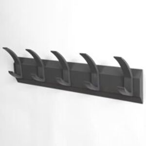 Acorn Wall Mounted Coat Rack With 5 Hooks Wipe Clean Surface Acorn Wall Mounted Coat Rack With 5 Hooks Wipe Clean Surface