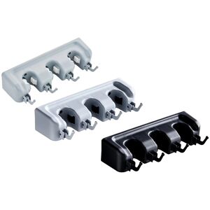 Mop And Broom Holder Wall Mount With Slots & Hooks Broom Hanger Storage9311 Mop And Broom Holder Wall Mount With Slots & Hooks Broom Hanger Storage9311