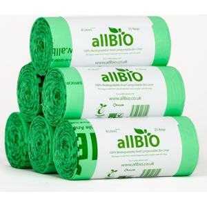 Does Not Apply 8l Extra Thick Compostable Food Waste Kitchen Caddy Liners/bin Bags - Pack Of 15 Does Not Apply 8l Extra Thick Compostable Food Waste Kitchen Caddy Liners/bin Bags - Pack Of 15