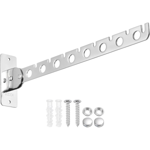 Does Not Apply 1 Pcs 12.4x1.38 Inch Wall Mount Clothes Hanger, Foldable Clothes Drying Rack, La Does Not Apply 1 Pcs 12.4x1.38 Inch Wall Mount Clothes Hanger, Foldable Clothes Drying Rack, La