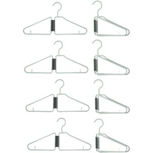 Sodial 3x(8pcs Foldable Hangers, Plastic Foldable Hangers, Portable Folding8404 Sodial 3x(8pcs Foldable Hangers, Plastic Foldable Hangers, Portable Folding8404