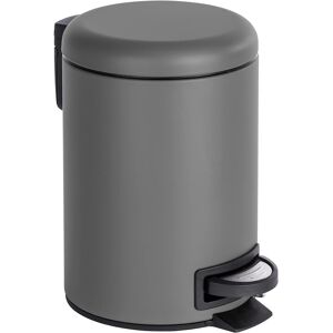 Wenko 22148100 Pedal Bin Leman Grey Capacity: 3 L, Steel, 17 X 25 X 22.5 Cm, Gre Wenko 22148100 Pedal Bin Leman Grey Capacity: 3 L, Steel, 17 X 25 X 22.5 Cm, Gre