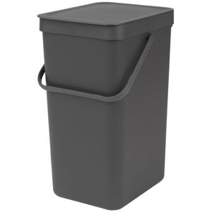 Brabantia Sort & Go Kitchen Waste/recycling Bin – 16 Litre – Grey Brabantia Sort & Go Kitchen Waste/recycling Bin – 16 Litre – Grey