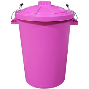 Ketobarrow 80l Pink Dustbin With Locking Lid Plastic Recycle Animal Feed Waste Bin Trash Ketobarrow 80l Pink Dustbin With Locking Lid Plastic Recycle Animal Feed Waste Bin Trash