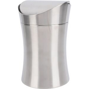Desk Trash Can With Swing Lid 304 Stainless Steel Small Waste Bin For Household Desk Trash Can With Swing Lid 304 Stainless Steel Small Waste Bin For Household
