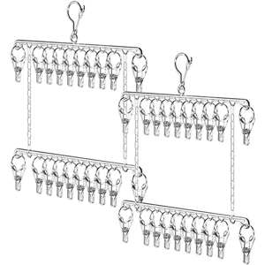 Does Not Apply 2 Pcs Bilayer Metal Sock Hanger,Stainless Steel Drying Rack Laundry,With 10 Pegs Does Not Apply 2 Pcs Bilayer Metal Sock Hanger,Stainless Steel Drying Rack Laundry,With 10 Pegs