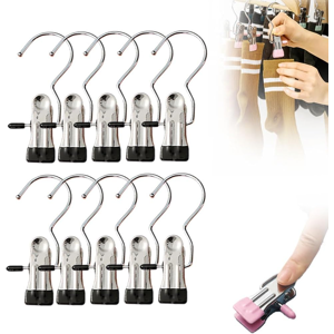 Does Not Apply Space-Saving Clothespin Hat Pants Storage Hanging Travel Hook, Stainless Steel H Does Not Apply Space-Saving Clothespin Hat Pants Storage Hanging Travel Hook, Stainless Steel H