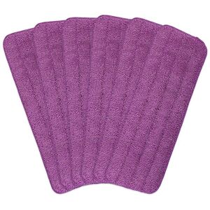 3x(Flat Mop Heads 6 Pcs Microfibre Mop Pads 42cm X 14cm Mop Refill5133 3x(Flat Mop Heads 6 Pcs Microfibre Mop Pads 42cm X 14cm Mop Refill5133