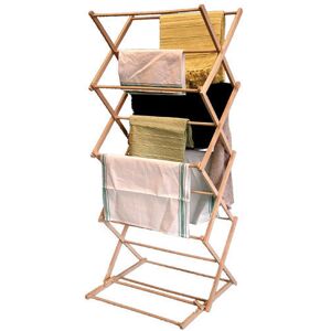 Jvl Wooden Folding Clothes Airer - Laundry Hanger & Stand Jvl Wooden Folding Clothes Airer - Laundry Hanger & Stand