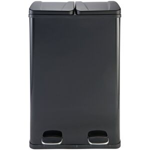 Home 55 Litre 2 Compartment Recycling Bin - Black (Slight Dent) Home 55 Litre 2 Compartment Recycling Bin - Black (Slight Dent)