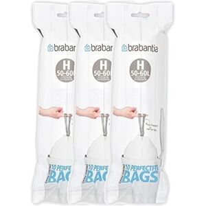Brabantia Bin Liners 50-60 Litres (H), Pack Of 30 Brabantia Bin Liners 50-60 Litres (H), Pack Of 30