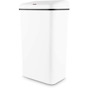 Tower Rectangular Sensor Bin With Bin Liner Retainer Ring, 50l, White T838025wht Tower Rectangular Sensor Bin With Bin Liner Retainer Ring, 50l, White T838025wht