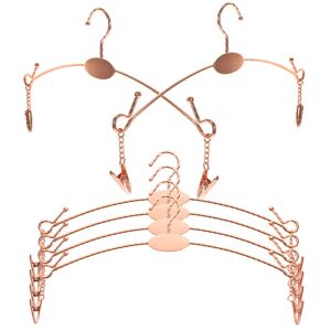 None 10 Pcs Underwear Display Stand Woman Miss Clothes Hanger With Clips None 10 Pcs Underwear Display Stand Woman Miss Clothes Hanger With Clips
