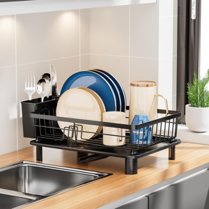 Does Not Apply Dish Drainer Rack With Drip Tray Kitchen Dish Drying Rack With 360°swivel Spout Does Not Apply Dish Drainer Rack With Drip Tray Kitchen Dish Drying Rack With 360°swivel Spout