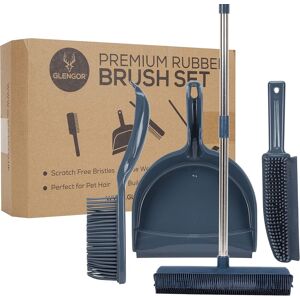 Glengor Premium Rubber Broom & Dustpan Set 4 Piece Set Dustpan And Brush Glengor Premium Rubber Broom & Dustpan Set 4 Piece Set Dustpan And Brush