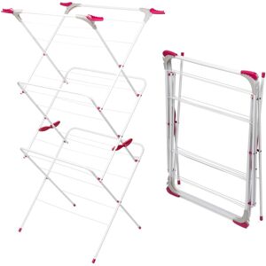 Kleeneze 3-Tier Clothes Airer Elegant Folding Strong Drying Rack 15m Dryer Space Kleeneze 3-Tier Clothes Airer Elegant Folding Strong Drying Rack 15m Dryer Space