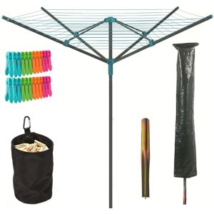 Taylor Rotary 4 Arm 50m Outdoor Garden Washing Line Clothes Airer Dryer + Free Cover Taylor Rotary 4 Arm 50m Outdoor Garden Washing Line Clothes Airer Dryer + Free Cover