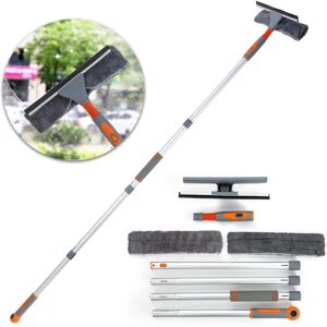Lomida Professional Window Squeegee Cleaner 2 In 1 With Extension Pole Telescopic Lomida Professional Window Squeegee Cleaner 2 In 1 With Extension Pole Telescopic