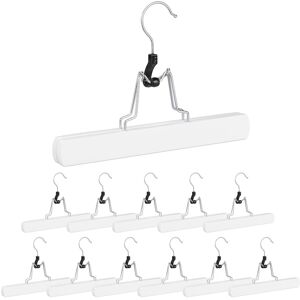 Relaxdays Pants Hanger Wooden Trouser Hangers Durable Compact Trouser Clips Heavy-Duty Relaxdays Pants Hanger Wooden Trouser Hangers Durable Compact Trouser Clips Heavy-Duty