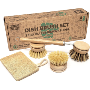 Does Not Apply Premium Washing Up Brushes & Loofah Scourer • Eco Dish Brush Set • Long Handle B Does Not Apply Premium Washing Up Brushes & Loofah Scourer • Eco Dish Brush Set • Long Handle B