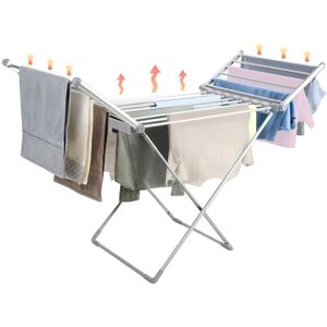 Aspect Electric Heated Clothes Airer Laundry Clothes Dryer Indoor Foldable Winged Rails Aspect Electric Heated Clothes Airer Laundry Clothes Dryer Indoor Foldable Winged Rails