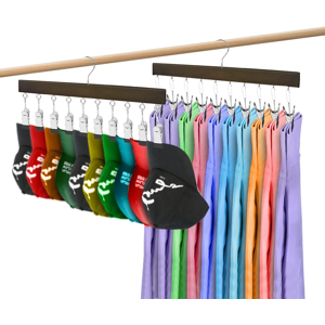 Does Not Apply 2 Pack Hat Organizer Hanger, Legging Organizer For Closet, 20 Clips 360° Revolve Does Not Apply 2 Pack Hat Organizer Hanger, Legging Organizer For Closet, 20 Clips 360° Revolve