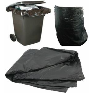 Ukpsoltd 300 Black Polythene Wheelie Bin Liners Bags 30x46x54\" Plastic Rubbish Refuse Ukpsoltd 300 Black Polythene Wheelie Bin Liners Bags 30x46x54\" Plastic Rubbish Refuse