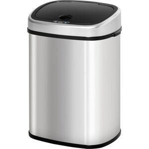 Homcom Sensor Dustbin Touchless Trash Can Automatic Stainless Steel 58l Homcom Sensor Dustbin Touchless Trash Can Automatic Stainless Steel 58l