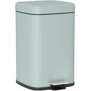 Homcom 20l Kitchen Pedal Bin, Metal Rubbish Bin With Soft-Close Lid, Light Green Homcom 20l Kitchen Pedal Bin, Metal Rubbish Bin With Soft-Close Lid, Light Green