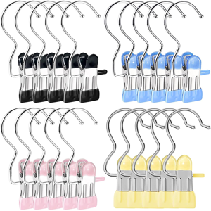 Does Not Apply Laundry Hooks Set, 20 Pieces Stainless Steel Laundry Hooks, Non-Slip Hangers Cli Does Not Apply Laundry Hooks Set, 20 Pieces Stainless Steel Laundry Hooks, Non-Slip Hangers Cli