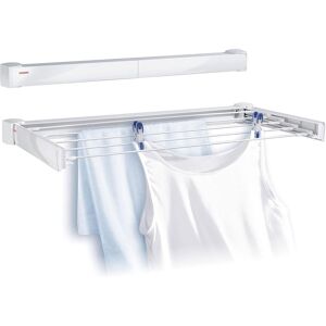 Leifheit Telegant 30 Wall Mounted Foldable Airer 3m Drying Rack White Uk Leifheit Telegant 30 Wall Mounted Foldable Airer 3m Drying Rack White Uk