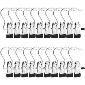 Does Not Apply Laundry Hook Boot Clips, 20 Pack Wardrobe Organiser Hanger Clip Portable Hanging Does Not Apply Laundry Hook Boot Clips, 20 Pack Wardrobe Organiser Hanger Clip Portable Hanging