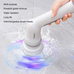 Electric Spin Scrubber With Long Handle 3 Brush Head 1 Sponge Head Ipx65 Wa Fit Electric Spin Scrubber With Long Handle 3 Brush Head 1 Sponge Head Ipx65 Wa Fit