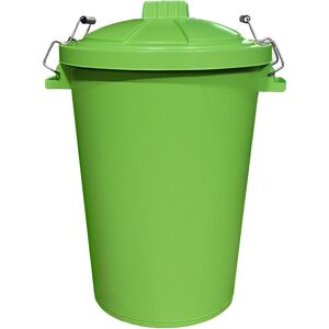 Ketobarrow 80l Lime Green Dustbin With Locking Lid Plastic Recycle Animal Feed Waste Bin Ketobarrow 80l Lime Green Dustbin With Locking Lid Plastic Recycle Animal Feed Waste Bin