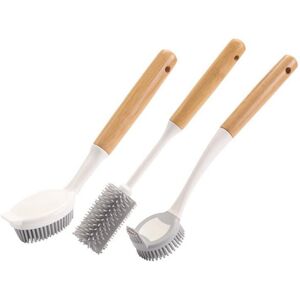 Sodial 3x(Dish Brush With Bamboo Handle Dish Scrubber Pan Brush, Dishwashing And2059 Sodial 3x(Dish Brush With Bamboo Handle Dish Scrubber Pan Brush, Dishwashing And2059